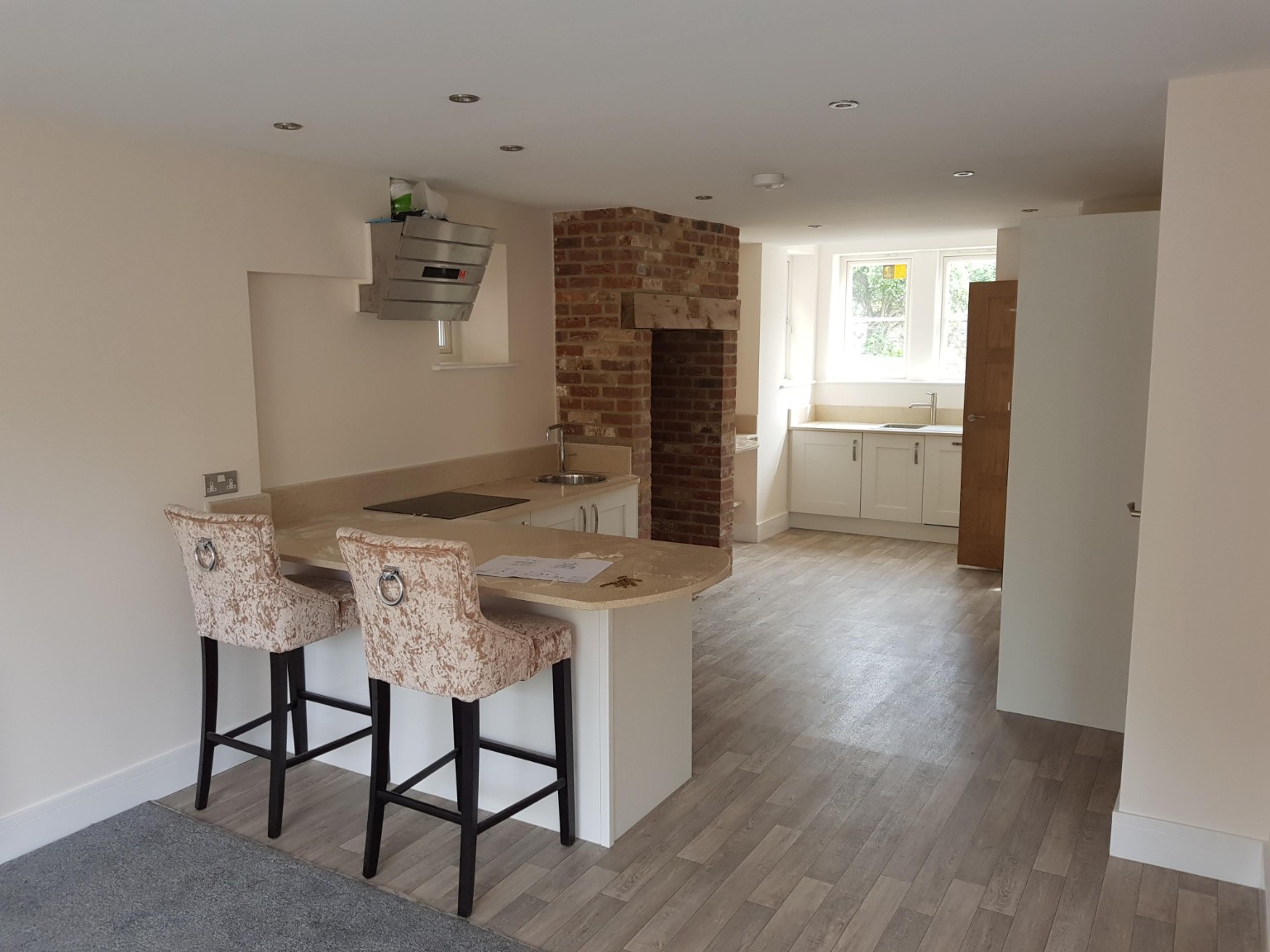 Open-plan kitchen in the Marton-cum-Grafton new build